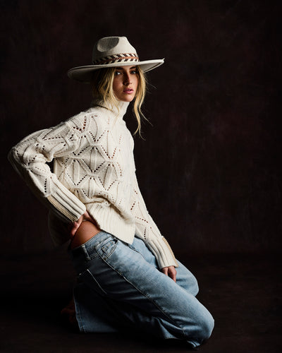 Lisa Todd The Stand Out Sweater in Winter White