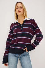 Load image into Gallery viewer, Rails Paxton Sweater in Boysenberry Stripe
