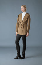 Load image into Gallery viewer, Mackage Paya Wool Wrap Coat in Otter
