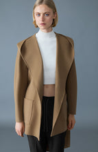 Load image into Gallery viewer, Mackage Paya Wool Wrap Coat in Otter
