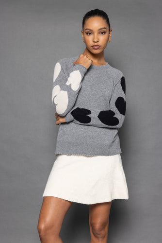 Lisa Todd Heart Stealer Cashmere Sweater in Ash