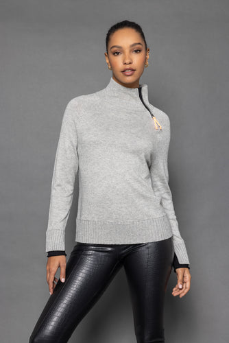 Lisa Todd Cuffed Up Sweater in Silver