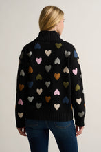 Load image into Gallery viewer, Lisa Todd Love Zip Sweater in Black
