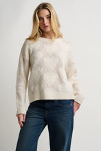 Load image into Gallery viewer, Lisa Todd Love Stitch Sweater in Winter White
