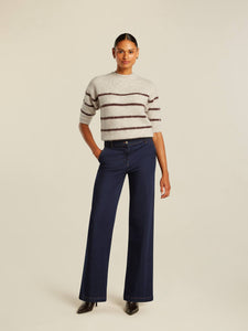 Beaumont Rose Pants in Dark Denim