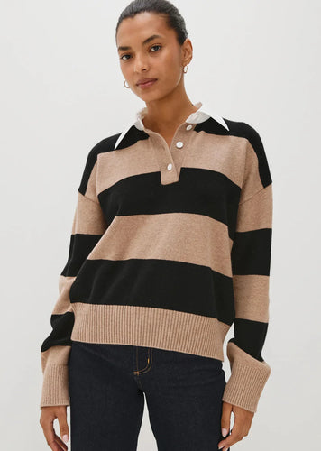 Rails Paxton Sweater in Oatmeal Black