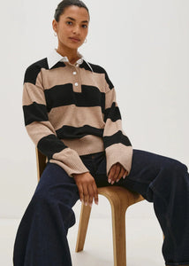 Rails Paxton Sweater in Oatmeal Black