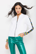 Load image into Gallery viewer, Lisa Todd Love Bomb Zip Bomber in White
