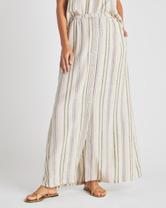 Splendid Demi Maxi Skirt in Cypress Stripe