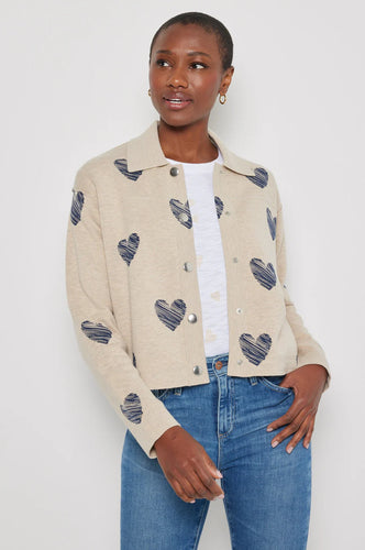 Lisa Todd Heart Flutter Jacket in Natural