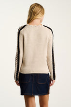 Load image into Gallery viewer, Lisa Todd Shore Club Sweater in Chickpea/Black
