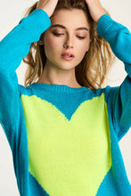 Load image into Gallery viewer, Lisa Todd Amore Mio Sweater in Neon Blue
