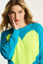 Load image into Gallery viewer, Lisa Todd Amore Mio Sweater in Neon Blue
