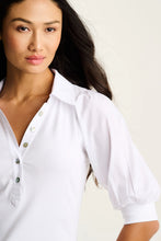 Load image into Gallery viewer, Lisa Todd Pure Rib Collet Top in White

