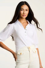 Load image into Gallery viewer, Lisa Todd Pure Rib Collet Top in White
