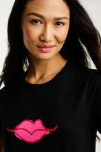 Load image into Gallery viewer, Lisa Todd Kiss &amp; Make Up T-Shirt in Black
