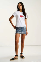 Load image into Gallery viewer, Lisa Todd Kiss &amp; Make Up T-Shirt in White
