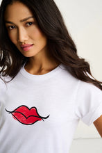 Load image into Gallery viewer, Lisa Todd Kiss &amp; Make Up T-Shirt in White
