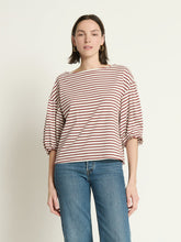 Load image into Gallery viewer, Nation Sandra Boatneck Top in Sable Stripe

