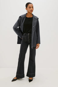 Rails Silves Coat in Charcoal