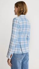 Load image into Gallery viewer, Smythe Patch Pocket Duchess Blazer in Sky Plaid
