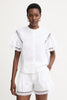 Twinset Lace Trimmed Blouse in White