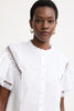 Twinset Lace Trimmed Blouse in White