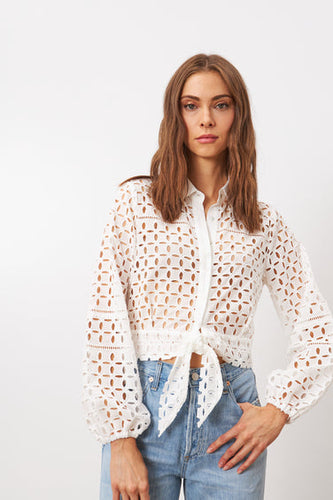 Line The Label Summer Blouse in Chiffon
