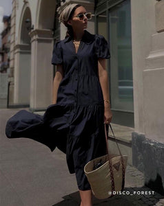 Brochu Walker The Havana Dress in Navy