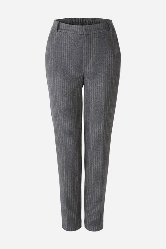 Oui Pinstripe Pant in Grey