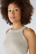 Load image into Gallery viewer, Oui Knitted Sleeveless Top in Light Gold
