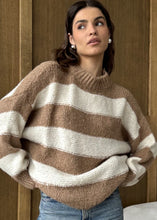 Load image into Gallery viewer, Charli Maisie Sweater in Taupe Stripe
