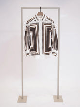 Load image into Gallery viewer, Herzens Silk Blouse in Black Coffee Multi
