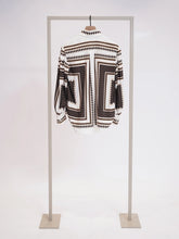 Load image into Gallery viewer, Herzens Silk Blouse in Black Coffee Multi
