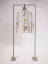 Load image into Gallery viewer, Herzens Silk Blouse with Floral Center
