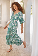 Load image into Gallery viewer, Misa Los Angeles Zania Dress in Reflective Botanical

