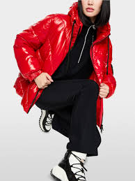Marc Cain Puffer Jacket in Red