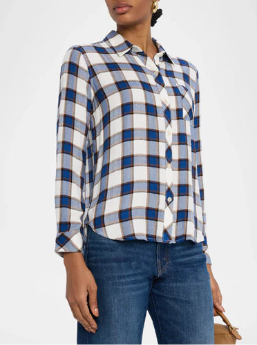 Rails Hunter Shirt in Golden Cobalt