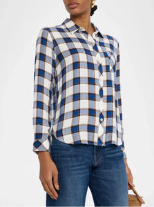 Rails Hunter Shirt in Golden Cobalt