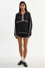 Load image into Gallery viewer, LAMARQUE Weslee Half-Zip Pullover Jacket in Black

