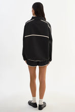 Load image into Gallery viewer, LAMARQUE Weslee Half-Zip Pullover Jacket in Black
