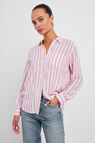 Rails Wren Shirt in  Rose Bloom Stripe