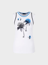 Load image into Gallery viewer, Marc Cain Palm Print Tank in White
