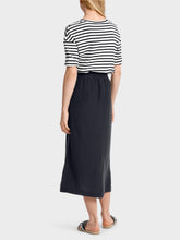 Load image into Gallery viewer, Marc Cain Crinkle Parachute Skirt in Midnight Blue
