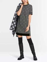 Load image into Gallery viewer, Marc Cain Knitted Dress in Logo Chain Print
