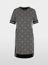 Load image into Gallery viewer, Marc Cain Knitted Dress in Logo Chain Print
