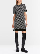 Load image into Gallery viewer, Marc Cain Knitted Dress in Logo Chain Print
