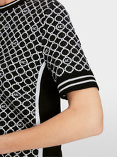 Load image into Gallery viewer, Marc Cain Knitted Dress in Logo Chain Print
