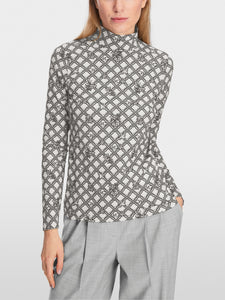 Marc Cain Logo Chain Print Top