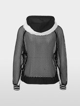 Load image into Gallery viewer, Marc Cain Mesh Sweatshirt in Black and White
